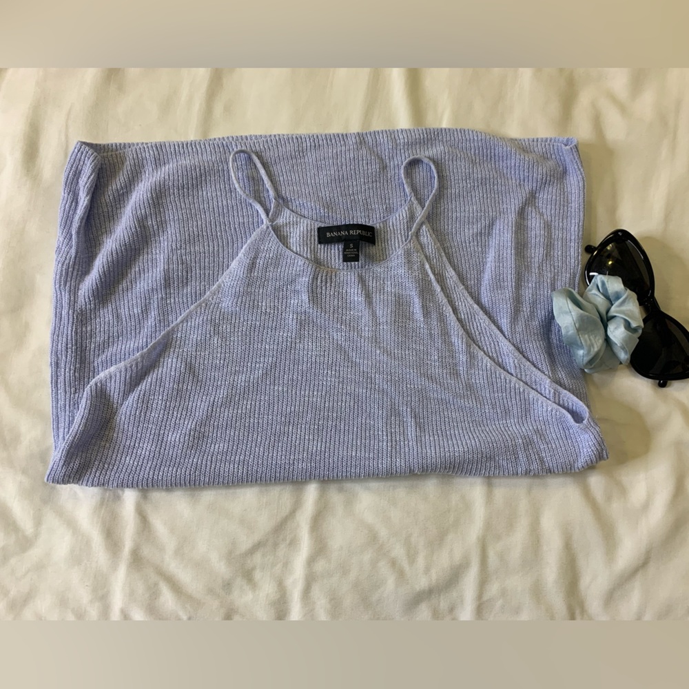 Linen blend sweater tank banana republic